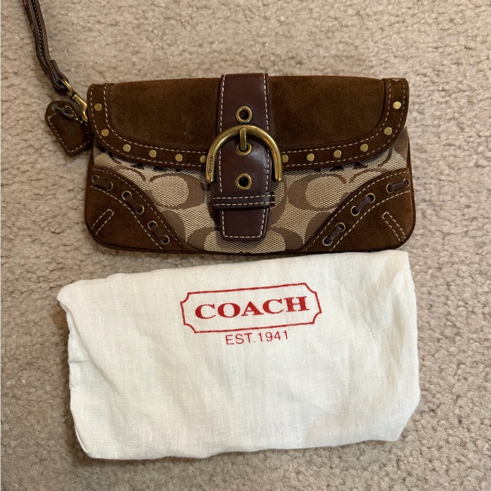 Coach Soho Suede Signature Studded Wristle